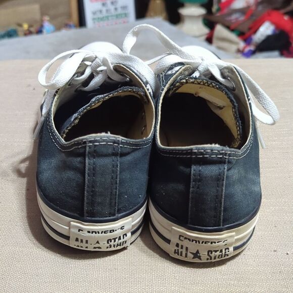 Converse CT All Star Ox Black Canvas Womens low top Trainers Mens 8 women 10 - Picture 4 of 7